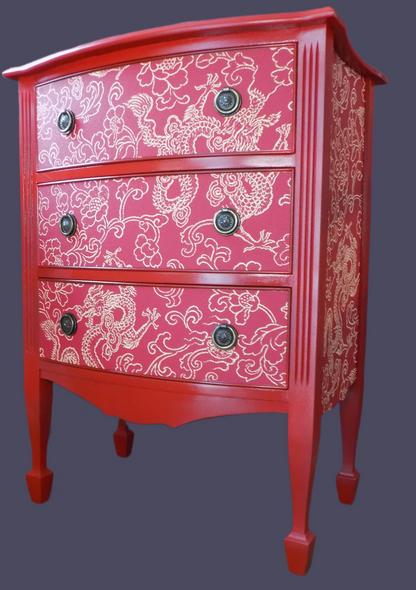 Red Dragon: Small to Mid-size 3 Drawer Dresser