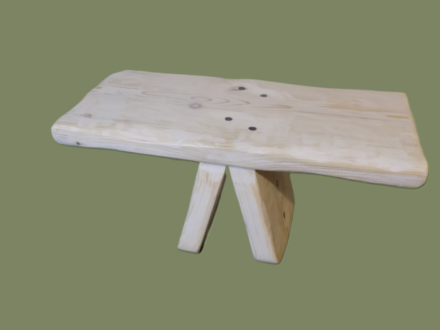 Meditation Stools – Whitewashed Wood Grain