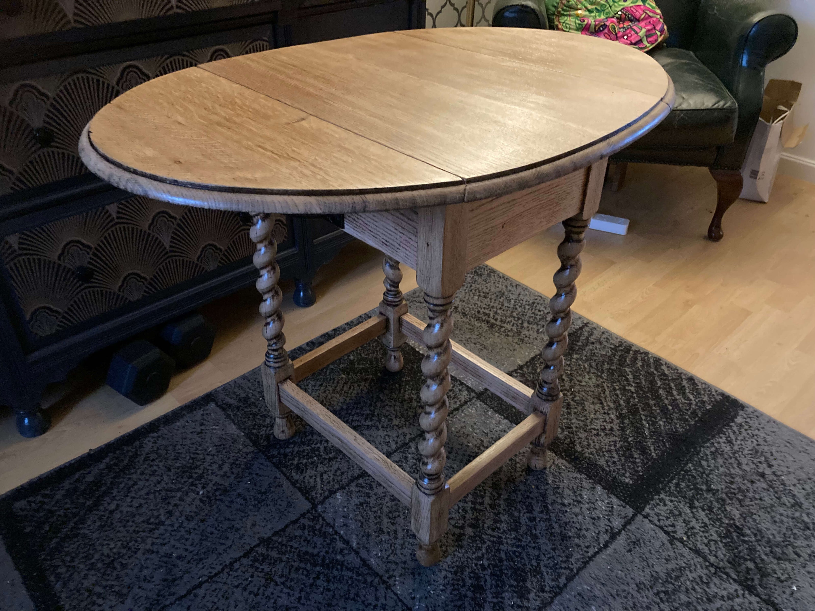  small drop leaf hall side table